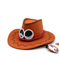 Unisex Anime ONE PIECE Japanese Kimono Haori Yukata Portgas·D· Ace Cosplay Summer Casual Streetwear with Hat - INSWEAR