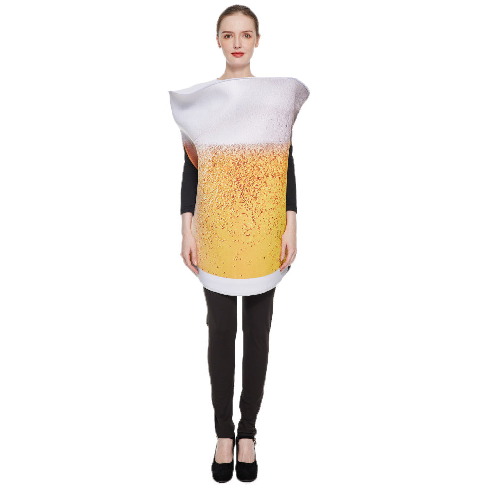 Adult Beer Cup Cosplay Costume Perfomace Costume Outfits Halloween Carnival Suit - INSWEAR