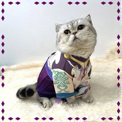 Game Genshin Impact Xiao Cosplay Cute Little Cat Clothes Coat Costume Take Photo Props Dog Pet Supplies - INSWEAR