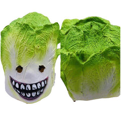 Cabbage Mask Cosplay Latex Masks Helmet Masquerade Halloween Party Costume Props - INSWEAR