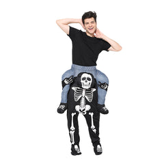 Adult Skeleton Carrying People Cosplay Costume Perfomace Costume Outfits Halloween Carnival Suit - INSWEAR
