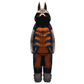 Guardians of the Galaxy 3 Rocket Raccoon Cosplay Jumpsuit Onesies Rompers Pyjamas Sleepwear Anime 3D Printed Hooded Pajams