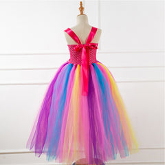 Unicorn Tutu Dress Outfits for Kids Girls Age 6-8 Halloween Carnival Suit Cosplay Costume