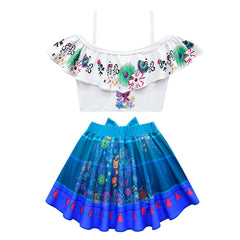2PCs Adult Women Encanto Swimsuit Mirabel Madrigal Cosplay Swimwear Lovely Sport Beach Wear Bath Suit - INSWEAR