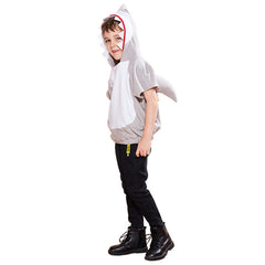 Kids Baby Shark Cosplay Costume Short Sleeve Perfomace Costume Outfits Halloween Carnival Suit - INSWEAR