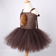 Kids Girls Bear Tutu Dress Halloween Carnival Animal Dress Cosplay Costumes Toddler Bear Outfits - INSWEAR