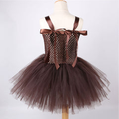 Kids Girls Bear Tutu Dress Halloween Carnival Animal Dress Cosplay Costumes Toddler Bear Outfits - INSWEAR