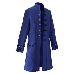 Medieval Vintage Standing Collar Jacquard Jacket Cosplay Costume Halloween Carnival Party Disguise Suit