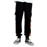 JoJo‘s Bizarre Adventure Kujo Jotaro Cosplay Pants 3D Print Pocket Cargo Casual Loose Trousers