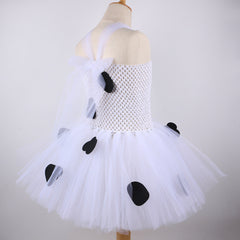 Kids Girls Milk Cow Tutu Dress Halloween Carnival Animal Dress Cosplay Costumes Toddler Cow Outfits - INSWEAR