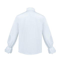 Middle Ages Renaissance Lace Collar Lace Sleeve Shirt Cosplay Costume Outfits Halloween Carnival Party Disguise Suit