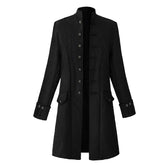 Medieval Vintage Standing Collar Jacquard Jacket Cosplay Costume Halloween Carnival Party Disguise Suit