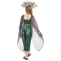 Kids Children Medusa Cosplay Costume Dress Outfits Halloween Carnival Suit - INSWEAR