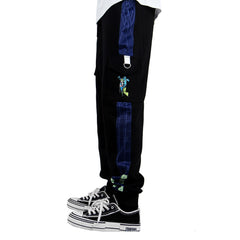 JoJo‘s Bizarre Adventure Jolyne Cujoh Cosplay Pants 3D Print Pocket Cargo Casual Loose Trousers