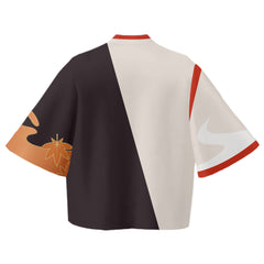 Game Genshin Impact Japanese Kimono Haori Yukata Kaedehara Kazuha Cosplay Summer Casual Streetwear - INSWEAR