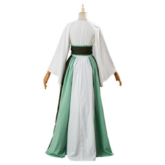 Renaissance Costumes Dress for Women Trumpet Sleeves Fancy Medieval Gothic Lace Up Dress - INSWEAR