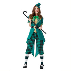 Women Lucky Leprechaun Adult Costume Fancy Dress Ladies St Patrick Day Irish Costumes - INSWEAR
