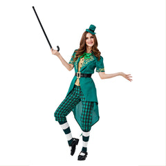 Women Lucky Leprechaun Adult Costume Fancy Dress Ladies St Patrick Day Irish Costumes - INSWEAR