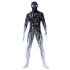 Halloween Adult Men Full Body Lycra Spandex Black Horror Ghost Zentai Suit Cosplay Costumes - INSWEAR