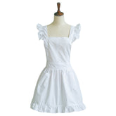 Petite Maid Ruffle Retro Apron Kitchen Cooking Cleaning Fancy Dress Cosplay Costume - INSWEAR