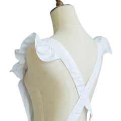 Petite Maid Ruffle Retro Apron Kitchen Cooking Cleaning Fancy Dress Cosplay Costume - INSWEAR