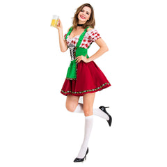Halloween Women's Maid Costume Beer Girl Maid Dress Sexy Costume - INSWEAR