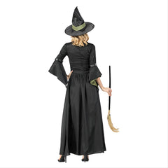 Women Halloween Party Witch Role-playing Female Evil Witch Stage Cosplay Costumes Long Fancy Dress - INSWEAR
