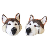 Husky Funny Slippers Home Dog Slippers Winter Lovely Cotton-padded Indoor Plush Slipper - INSWEAR