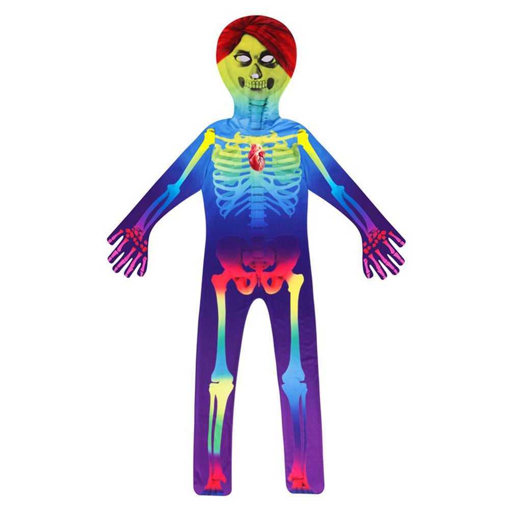 Halloween Kids Jumpsuit Skeleton Costume Halloween Children's Show Bodysuit - INSWEAR