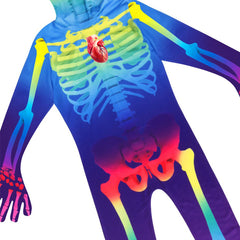 Halloween Kids Jumpsuit Skeleton Costume Halloween Children's Show Bodysuit - INSWEAR