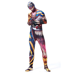 Halloween Adult Men Full Body Lycra Spandex Horror Clown Zentai Suit Cosplay Costumes - INSWEAR