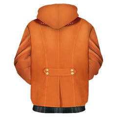 Resident Evil 4 Remake Ashley Graham Cosplay Hoodie Printed Hooded Sweatshirt Casual Streetwear