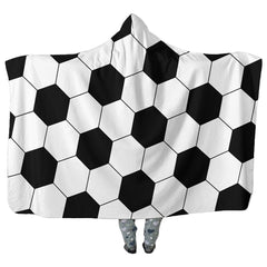 Kid Halloween Soccer Football Baseball Pattern Plush Thick Blanket Cloak Cape - INSWEAR