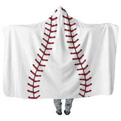 Kid Halloween Soccer Football Baseball Pattern Plush Thick Blanket Cloak Cape - INSWEAR