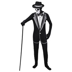 Halloween Cosplay Skeleton Men Suit Masquerade Carnival Skulls Gentleman Businessman Role Playing Costume - INSWEAR