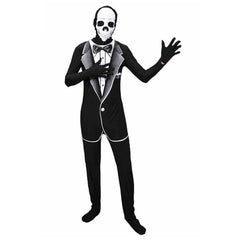 Halloween Cosplay Skeleton Men Suit Masquerade Carnival Skulls Gentleman Businessman Role Playing Costume - INSWEAR