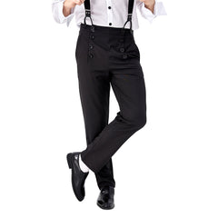 Steampunk Victorian Cosplay Costume Architect Men's Pants Trousers - INSWEAR