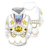 Unisex Anime ONE PIECE FILM RED Hoodies Jinbe Cosplay Hooded Sweatshirt Casual Streetwear Hoodie - INSWEAR