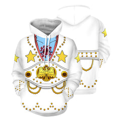 Unisex Anime ONE PIECE FILM RED Hoodies Jinbe Cosplay Hooded Sweatshirt Casual Streetwear Hoodie - INSWEAR