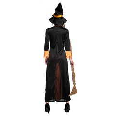 Adult Deluxe Glamorous Women's Gothic Cauldron Witch Halloween Fancy Dress Costume - INSWEAR