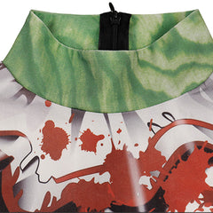 Halloween Adult Women Full Body Lycra Spandex Horror Clown Zentai Suit Cosplay Costumes - INSWEAR