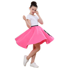 Kids Girls Poodle Dress with Musical Note Printed - INSWEAR