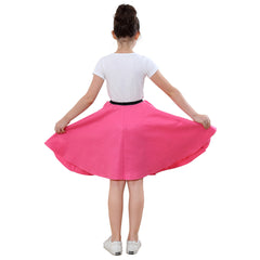 Kids Girls Poodle Dress with Musical Note Printed - INSWEAR