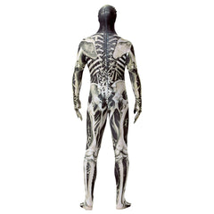 Halloween Adult Men Full Body Lycra Spandex Horror Skull Zentai Suit Cosplay Costumes - INSWEAR