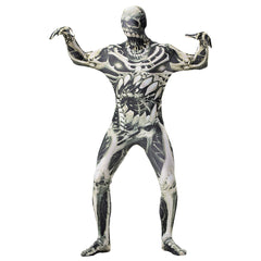 Halloween Adult Men Full Body Lycra Spandex Horror Skull Zentai Suit Cosplay Costumes - INSWEAR