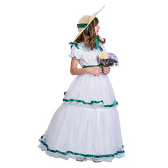 Kids Girls Halloween Costume Southern Belle Dress Beautiful Fancy Party Costume - INSWEAR