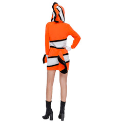 Halloween Women's Finding Nemo Deluxe Clownfish Cosplay Dress - INSWEAR