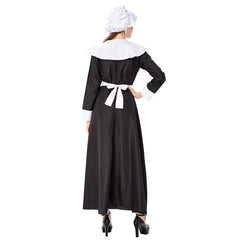 Women's Halloween Cosplay Costume French Apron Maid Fancy Dress Manor Maid Uniform - INSWEAR