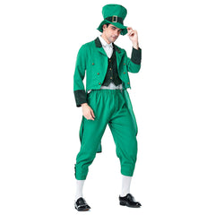 Men Lucky Charms Leprechaun Irish Party Dress St Patrick's Day Fancy Dress Costume Outfit Performance Cosplay Clothing - INSWEAR