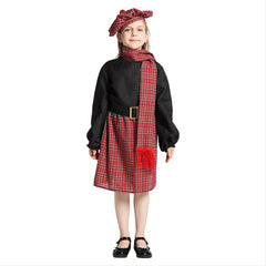 Girls Scotland Dress Carnival Halloween Party Costume - INSWEAR